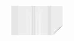 Okładka na książkę / podręcznik S7 25,8 cm regulowana - bezbarwna