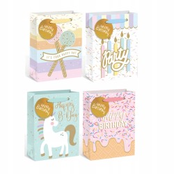  Torebka prezentowa urodzinowa Incood 32 x 42 x 12 cm - różne wzory