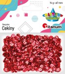 Cekiny Titanum Craft-Fun Series 7 mm 14g - czerwone