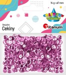 Cekiny Titanum Craft-Fun Series 7 mm 14g - różowe