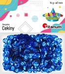 Cekiny Titanum Craft-Fun Series 7 mm 14g - niebieskie