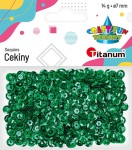 Cekiny Titanum Craft-Fun Series 7 mm 14g - zielone