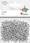 Koraliki plastikowe Titanum Craft-Fun Series 5mm 40g - srebrne kuleczki