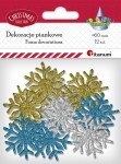 Naklejki piankowe dekoracyjne Titanum Craft-Fun Series 60mm 12 sztuk - płatki śniegu