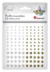 Perełki samoprzylepne Titanum Craft-Fun Series - ∅3/4/6 mm 120 sztuk - białe i złote