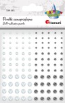 Perełki samoprzylepne Titanum Craft-Fun Series - ∅3/4/6 mm 120 sztuk - białe i srebrne