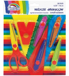 Nożyczki dekoracyjne Fiorello 16 cm - 4 wymienne ostrza
