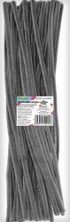 Druciki kreatywne Craft-Fun Series 30 cm - 50 sztuk - SZARE