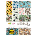 Blok kreatywny z motywami Happy Color Animals Wild A4 - dzikie zwierzęta