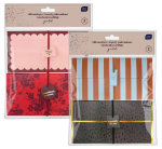 Koperty podarunkowe Interdruk Gold - 17 x 9 x 1 cm - 2 sztuki - różne wzory do wyboru