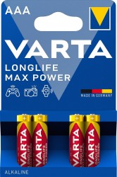 Baterie alkaliczne VARTA LongLife Max Power AAA - 4 sztuki