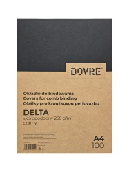 Okładka (tył) do bindowania skóropodobna A4 - czarna (100 sztuk)