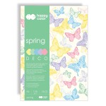 Blok kreatywny Happy Color Deco Spring A4 - kolory pastelowe