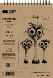 Szkicownik klasyczny (zeszyt) Happy Color A5 - na spirali górnej