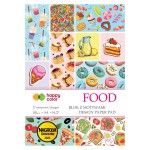 Blok kreatywny z motywami Happy Color Food A4 - motywy związane z jedzeniem