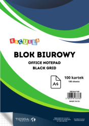 Blok biurowy A4 Escuela - kratka - 100 kartek