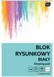 Blok rysunkowy A4 80g Interdruk - biały - 20 arkuszy