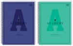 Kołozeszyt A5 Interdruk Academy Hybrid 80-kartkowy w szerokie linie - różne kolory okładek