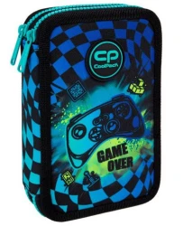 Piórnik szkolny z wyposażeniem dwukomorowy CoolPack Jumper 2 Gamer Chess