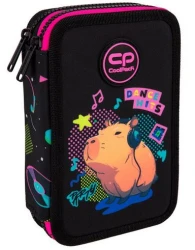 Piórnik szkolny z wyposażeniem dwukomorowy CoolPack Jumper 2 Capybara Music