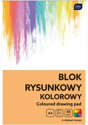 Blok rysunkowy A4 80g Interdruk - kolorowy - 10 arkuszy