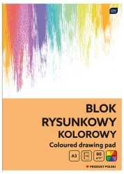 Blok rysunkowy A3 80g Interdruk - kolorowy - 10 arkuszy