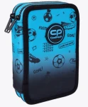 Piórnik szkolny z wyposażeniem dwukomorowy CoolPack Jumper 2 Game Over Gradient Blue