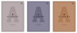 Zeszyt A4 Interdruk Academy 60 kartkowy w szerokie linie - różne kolory okładek