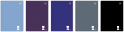 Brulion / notes A7 Interdruk One Color - 80 kartek w kratkę w twardej oprawie - różne kolory okładek