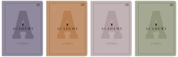Brulion A5 Interdruk Academy 96 kartkowy w kratkę w twardej oprawie - różne kolory okładek