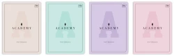 Zeszyt A5 Interdruk Academy Pastel 60 kartkowy w linie - różne kolory okładek