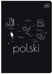 Zeszyt przedmiotowy A5 Interdruk 60 kartkowy w szerokie linie - język polski