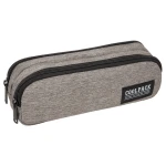 Piórnik szkolny dwukomorowy CoolPack Clio Snow Grey - jasno szary