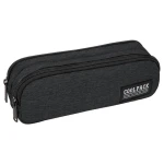 Piórnik szkolny dwukomorowy CoolPack Clio Snow Black - czarny