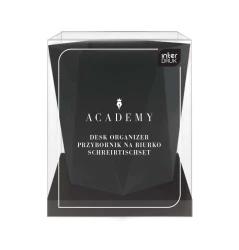 Przybornik na biurko Interdruk Academy - czarny