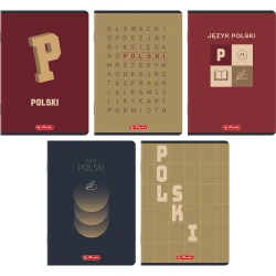 Zeszyt przedmiotowy A5 Herlitz 60 kartkowy w szerokie linie - język polski