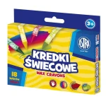Kredki świecowe (woskowe) ASTRA - 18 kolorów