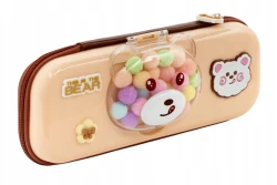Piórnik piankowy saszetka bez wyposażenia ASTRA Eva 3D Teddy Beige
