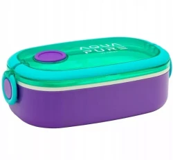 Śniadaniówka ze sztućcami ASTRA Aqua Pure Mint / Lavender