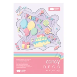Blok kreatywny Happy Color Deco Candy A4 - odcienie pastelowe
