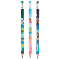 Ołówek JUMBO z gumką Happy Color Aqua Cuties 2B - różne wzory
