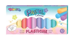 Plastelina okrągła COLORINO 12 kolorów pastelowych