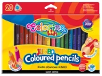 Kredki ołówkowe trójkątne mini COLORINO Kids Jumbo - 20 kolorów