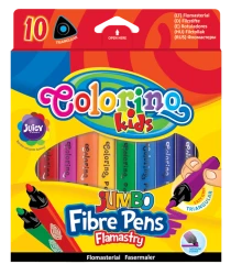 Pisaki (flamastry) Jumbo COLORINO Kids - 10 kolorów
