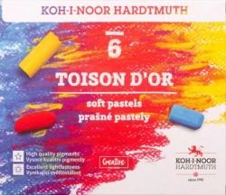 Kredki pastelowe suche KOH-I-NOOR Toison D'Or 8511 - 6 kolorów