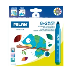 Pisaki (flamastry) MILAN MAXI Magic - 8+2 kolory