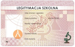 EDU-I/3-N E-legitymacja szkolna na karcie PCV z mikroprocesorem Unique 125 kHz - blankiet niespersonalizowany