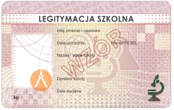 EDU-I/4-N E-legitymacja szkolna na karcie PCV - blankiet niespersonalizowany