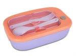 Śniadaniówka CoolPack Mil Peach / Purple w zestawie ze sztućcami