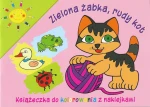 Kolorowanka z naklejkami dla dzieci Soleil - Zielona żabka, rudy kot